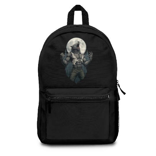 Howl of the Alpha – Werewolf Under the Moon Backpacks