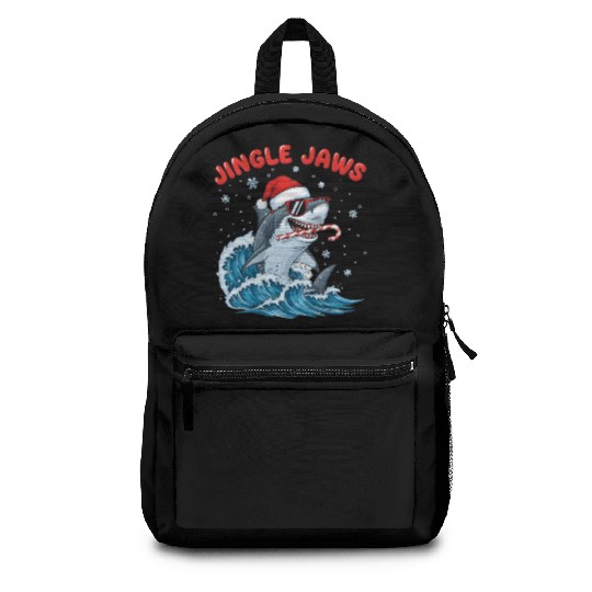 Jingle Jaws – Christmas Holiday with Bite Design Backpacks