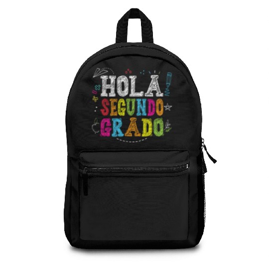 Hola Segundo Grado 2nd Grade Spanish Teacher Kids Backpacks