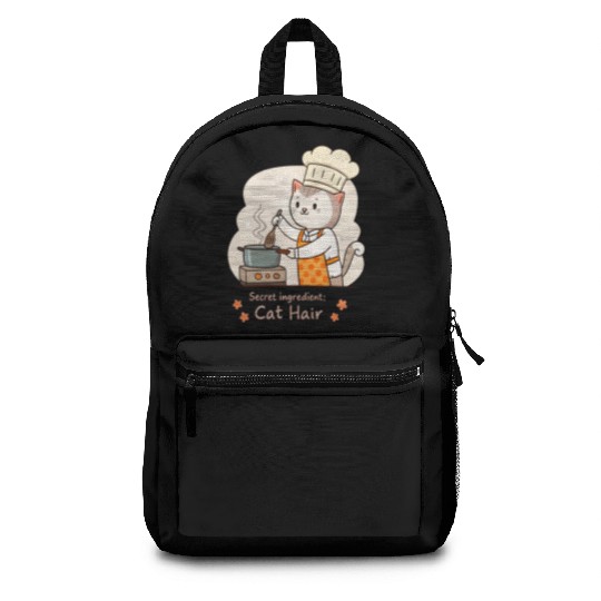 Gourmet Cat Hair Cuisine Backpacks