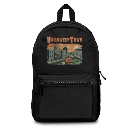 Halloweentown Spooky Sunset Scene – Vintage Hallow Backpacks