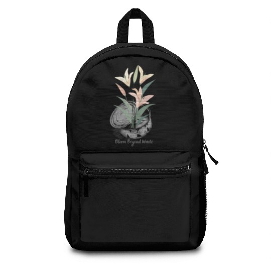 Lily Can Recycle Sustainable Floral Design Eco Art Backpacks
