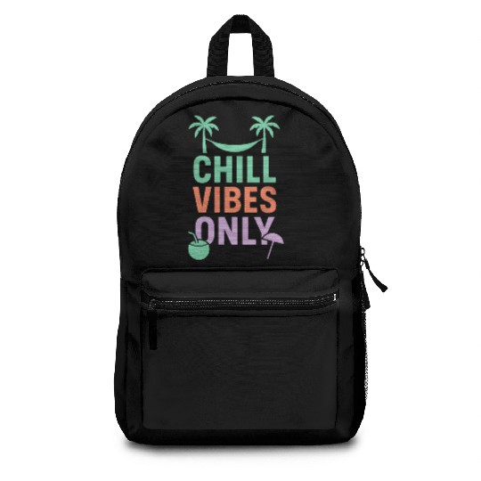 Chill Vibes Only Tropical Backpacks