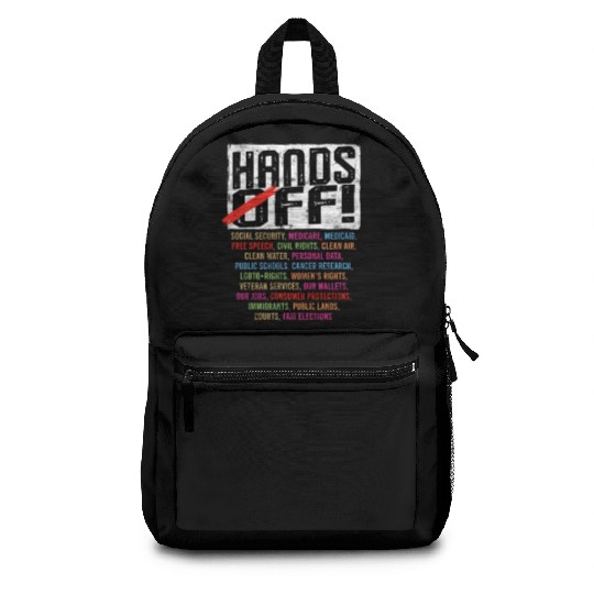 Hands Off My Social Security Protection Backpacks