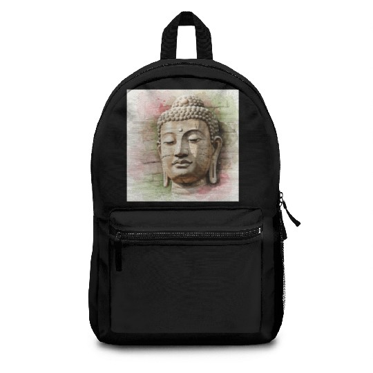 Ethereal Buddha Face Art Backpacks
