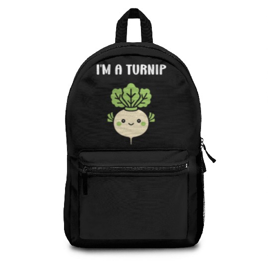 Turnip Character Illustration Backpacks