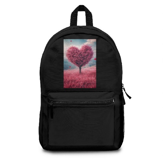 Romantic Heart Tree in Bloom Backpacks