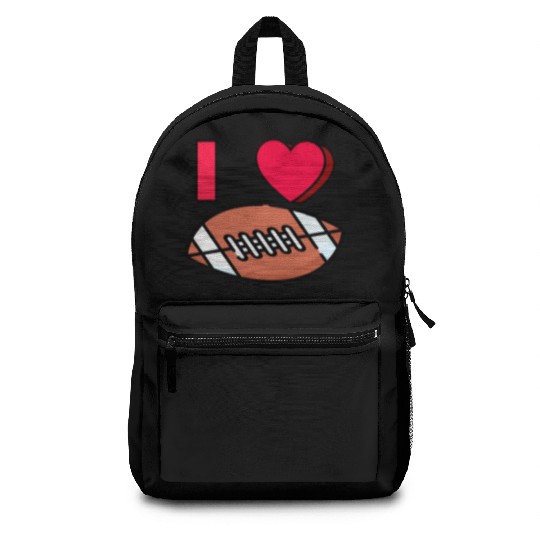 I LOVE FOOTBALL #1 Backpacks