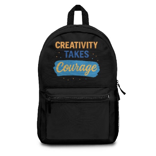 Inspirational Quote with Bold Typography Backpacks