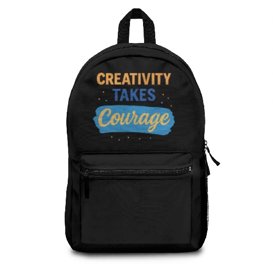 Inspirational Quote with Bold Typography Backpacks