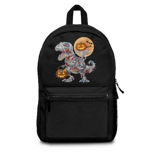 Pumpkin Skeleton Riding Zombie Mummy Dinosaur  Backpacks
