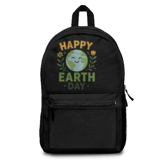 Happy Earth Day Eco-Friendly Design Backpacks