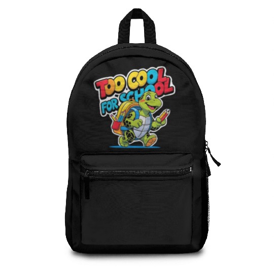 back to school, Too Cool for School Cartoon Turtle Backpacks