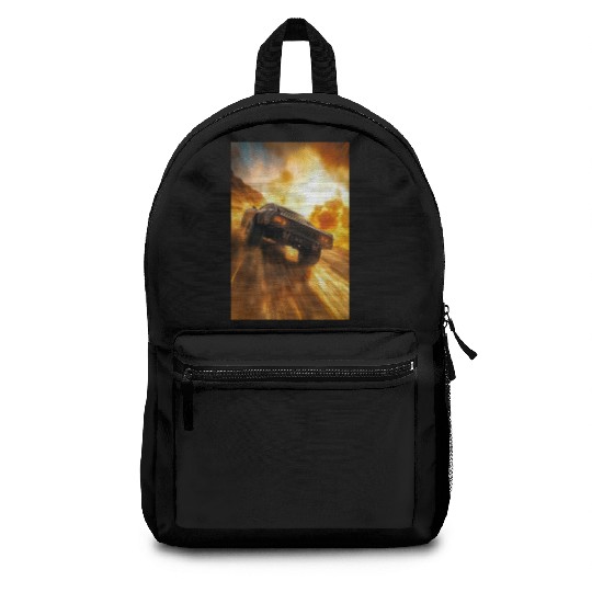 Muscle Car in Firestorm Drift Backpacks