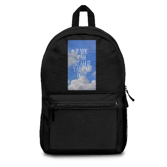 Inspirational Sky Quote Design Backpacks
