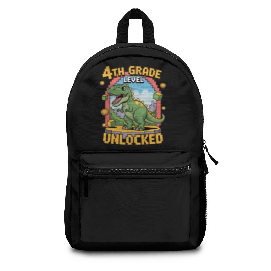 Back To School 4th Grade Level Unlocked Gaming Backpacks
