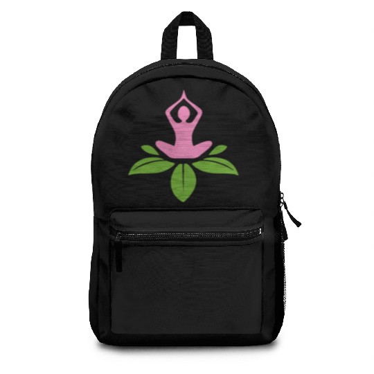 Serene Yoga Lotus Design Backpacks