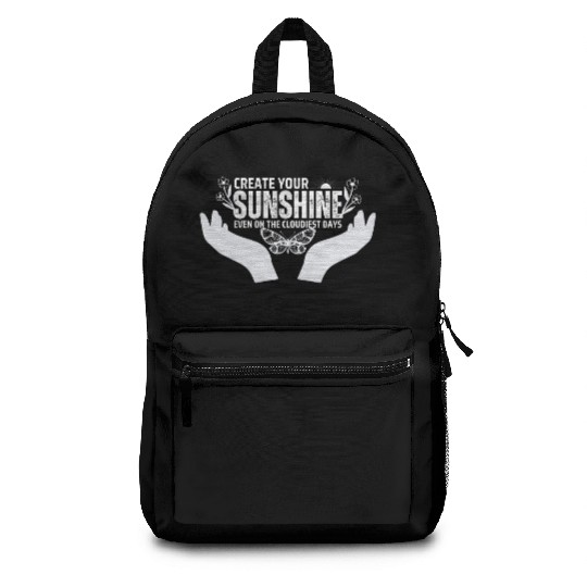 Hopeful Sunshine Motivational Quote Backpacks