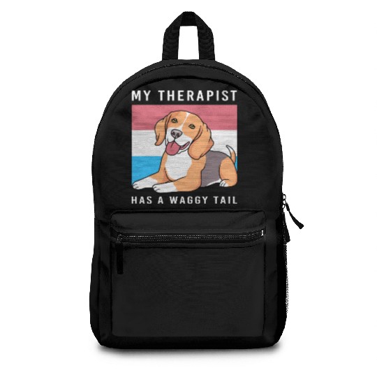 Therapy Dog Lover Psychology Therapist Backpacks