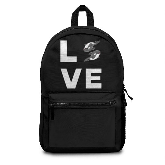 Love Orca Lover Killer Kids Boys Girls Men Women Backpacks