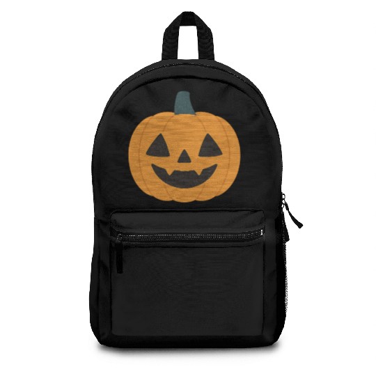 Festive Pumpkin Jack-o'-Lantern Design Backpacks