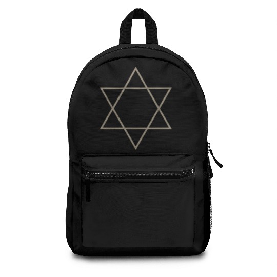 Minimalist Star of David Design Backpacks