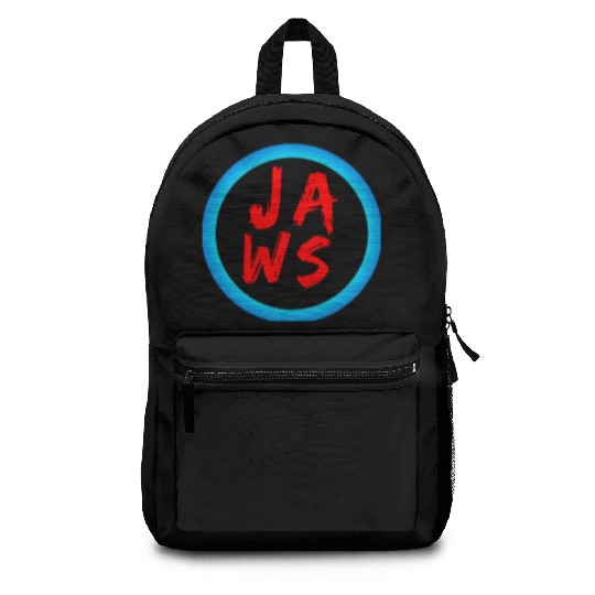 Vibrant Graffiti Style JAWS Logo Backpacks