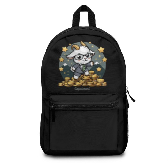 Capricorn Business Goat Illustration Backpacks