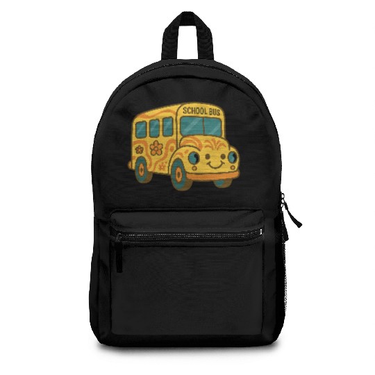Cute Yellow School Bus Back to School Fun Backpacks