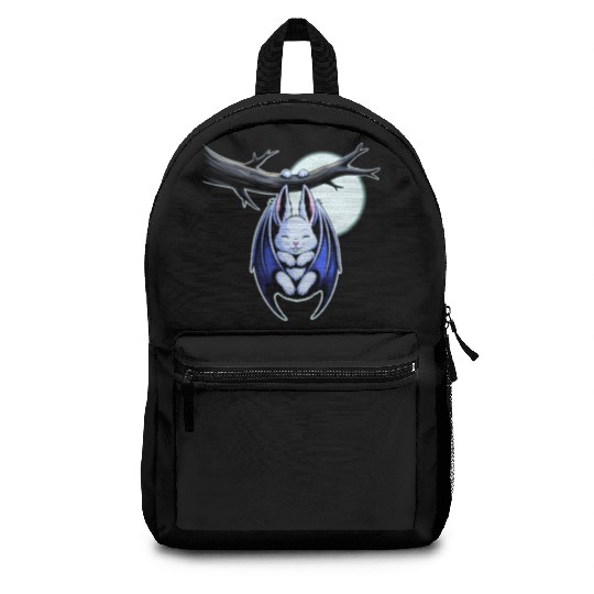 Spooky Cute Kawaii Vampire Bat Bunny and Moon  Backpacks