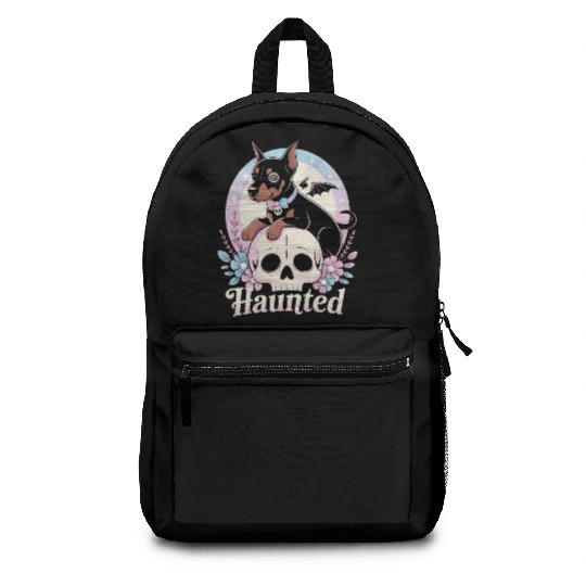 Haunted Doberman Puppy – Spooky Cute Gothic Dog Backpacks