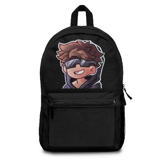 Cool Gamer Boy Logo – Fun Cartoon Avatar for Merch Backpacks