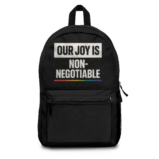 Queer Pride Queer Joy LGBTQ+ Affirmation Trans Backpacks