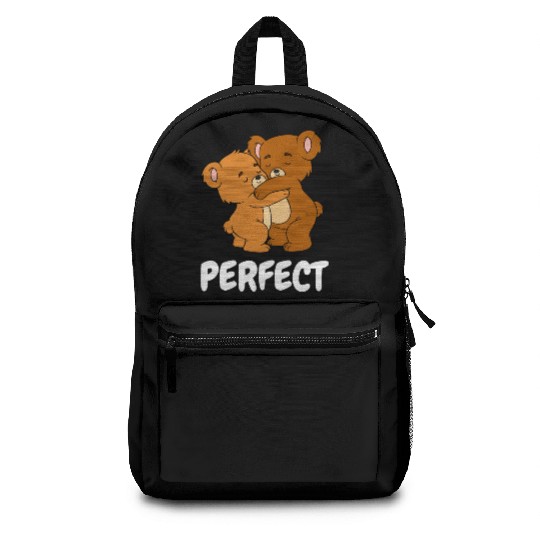 Adorable Hugging Bears Embrace  Backpacks