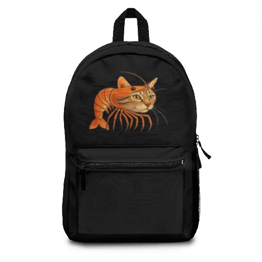 Trippi Troppi Italian Brainrot – Funny Shrimp Cat  Backpacks