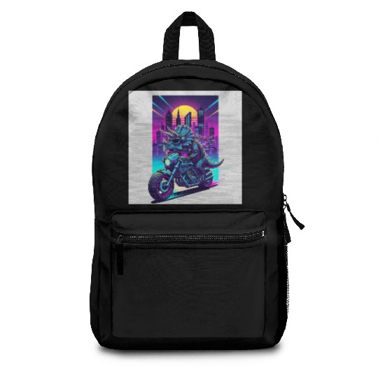 Futuristic Rhinoceros Cyber Ride Backpacks