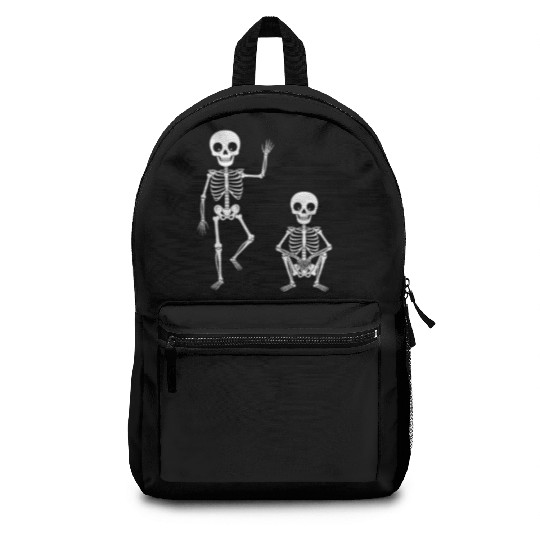 Funny Halloween Skeleton Spooky Season Cute Ghost Backpacks