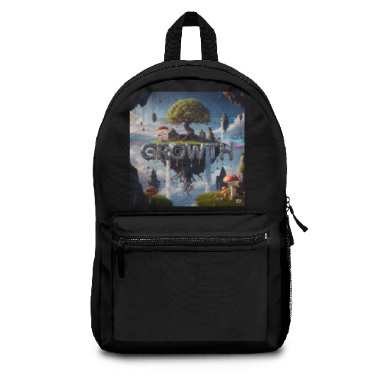 Floating Island Growth Illustration Backpacks