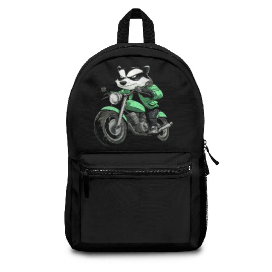 Badge motorcycle Backpacks
