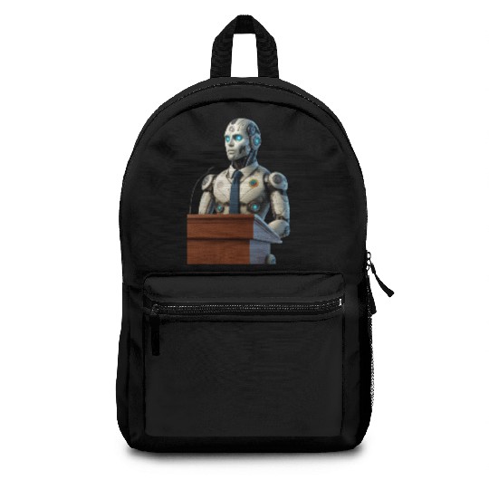 Futuristic Robot President Backpacks