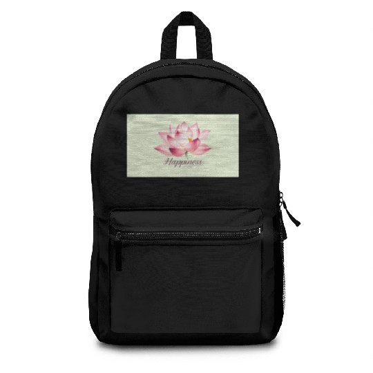 Serene Lotus Happiness Design Backpacks