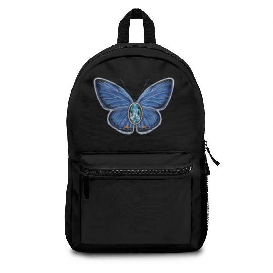 March Eastern Tailed Blue Butterfly Gemstone Art Backpacks
