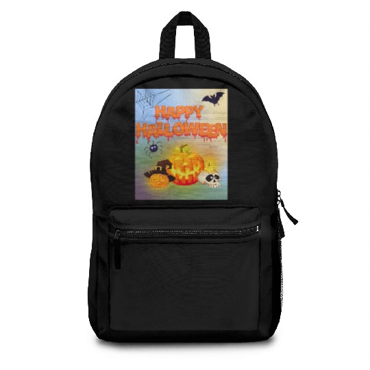 Happy Halloween Pumpkin Lantern Backpacks