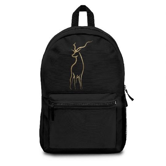 Gold Drawline Deer Side Backpacks