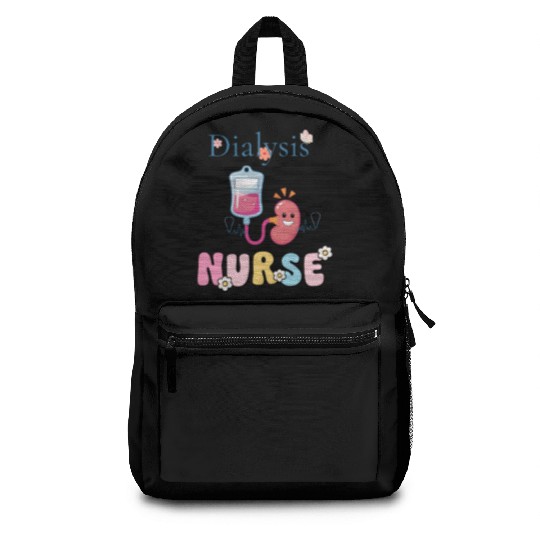 Dialysis Nurse Illustration Backpacks