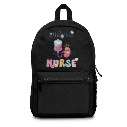 Dialysis Nurse Illustration Backpacks