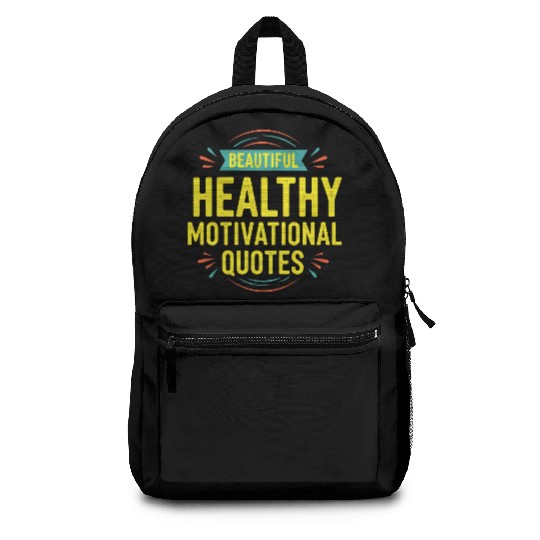 Inspirational Motivational Quote Design Backpacks