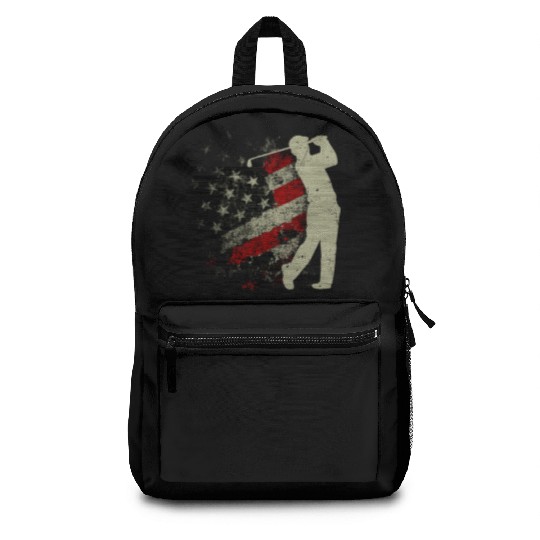 American Flag Golf USA Flag Backpacks