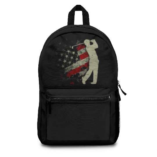 American Flag Golf USA Flag Backpacks