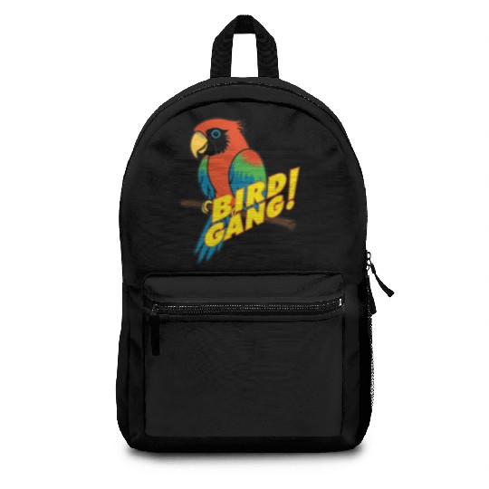 Bird Gang Parrot Cartoon Sticker | Tropical Funny  Backpacks